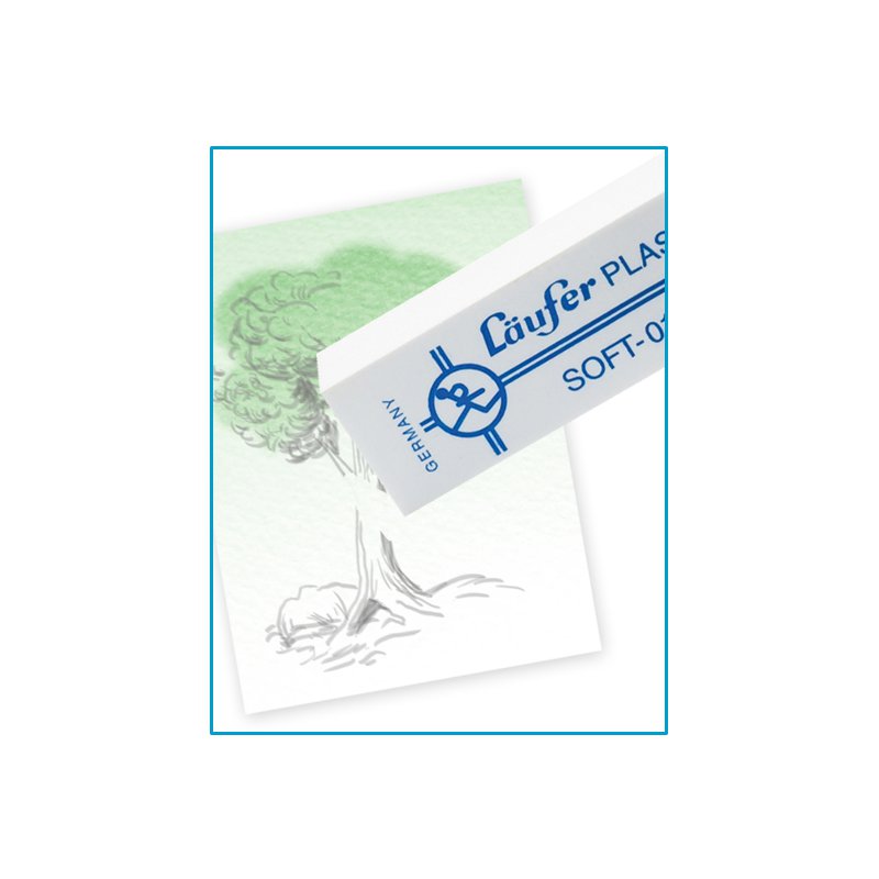 Läufer Plast Soft gomme plastique blanc, 41×19×12 mm